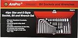 AMPRO T33271 Bit and Wrench Set 40-Piece [並行輸入品]