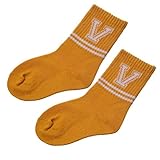 秋冬用ベビー幼児の幼児のVアルファベットプリントロングソックス