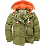 (コ-ランド) Co-land ふわふわ 子供服 キッズダウンジャケット ベビーコート 男の子中綿ジャンパー ボーイズ上着 新生児 厚手 あったか 冬防寒 グリーン 120cm