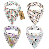 iZiv 4枚ベビービブ【食事用スタイ】防水よだれかけベビー0-2歳（カラー3）