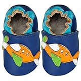 Kimi + Kai Kids Soft Sole Leather Crib Bootie Shoes - 18-24 Months