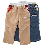 【アウトレット】 La Chiave ボンディングパンツ(80～130cm) キムラタンの子供服 ネイビーブルー 90 ( 53378x53578-144 )