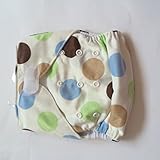 SUNNY BABY ワンサイズ布おむつカバー テープ式大きな水玉