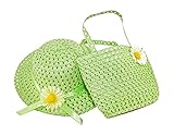 M _ Eshop Teaパーティー帽子Purseセット カラー: グリーン