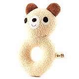 FUN fun (ファンファン） パイル ニギニギ がらがら くま 日本製 13cm ベージュ