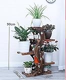 フラワースタンド ソリッドウッドフラワースタンドリビングルームバルコニープラントスタンドマルチレイヤー Flower racks (色 : A, サイズ さいず : 2)
