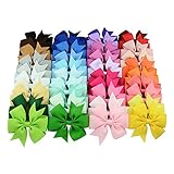 GOGO 40個女の子キッズ子供ベビーリボンワニのヘア弓ヘアクリップグログラン鉢巻き8.90センチメートル - セット1 - One size