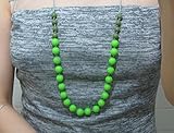 A L L U R E silicone teething necklace for mom BPA free FDA compliant food grade silicone by AllureE