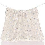 Petit Bella おくるみ ガーゼタオル 新生児 6重ガーゼケット ベビー 赤ちゃん オールシーズン 大判 100％コットン 通気 吸汗 保温 出産祝い 110×110cm (110×110cm