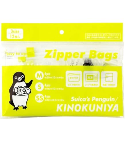 Amazon.co.jp: 紀ノ国屋 KINOKUNIYA ジッパーバッグ (Suica