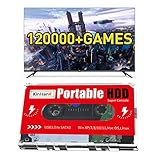 Kinhank 商品フィギュア 2TB 外付けハードドライブ、レトロゲームコンソール 120000+ゲーム搭載、レトロゲームコンソールHDD、Batocera 33エミュレータコンソール ノートパソコン/PC/Windows/Mac OS用、ほとんどのエミュレータに対応 USB 3.0