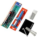 AGPtek®60W 110V電子工作用はんだこてセット*半田ごて＋ はんだ除去ポンプ＋ヒント（５つ）＋こて台 (8) 電子工作の人にはオススメ