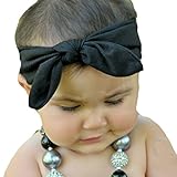 miugleベビーブラックノットヘッドバンド新生児、乳児とベビーガールズ
