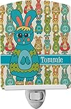Fun Easter BunniesセラミックNight Light ( Personalized )