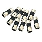 10個 RG6 Fタイプ 圧縮 スナップ シール プラグ コネクタ