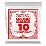 【正規品】 ERNIE BALL 1010 ギター弦 バラ弦 (.010) PLAIN STEEL STRING SINGLE プレーン・スティール・ストリング