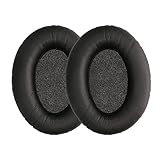 kwmobile 2x ヘッドホンカバー Sennheiser HD660S / HD650 / HD600 / HD565 / HD580対応 交換用イヤーパッド - クッション PUレザー 黒色