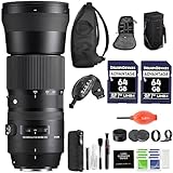 Sigma 150-600mm 5-6.3 コンテンポラリー DG OS HSM レンズ Nikon DSLR用 USBドック付き + 高度なアクセサリーとトラベルバンドル (シグマ 150-600mm Nikon)