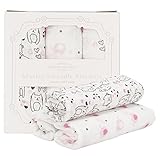 Manhattan Kids おくるみ モスリンコットン製 スワドル 3枚セット ダブルガーゼ 出産祝い 赤ちゃん バスタオル ベビー ブランケット 新生児 ガーゼタオル 綿100% 毛布 箱入り 1