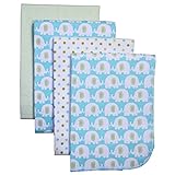 Carter's Cotton Flannel Receiving Blankets, Elephant by Carter's