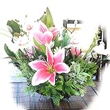 山久 マグノリアとリリーの和風なアレンジ 1001-5227 【CT触媒加工】【シルクフラワー】【造花】