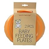 2 Pcs Baby Feeding Plates Plastic Camping by Beautiful Beginnings