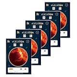 ショウワノート 学習帳 ジャポニカ学習帳 宇宙編 JAXA監修スペースシリーズ B5判 国語 15行 縦リーダー入り 5冊パック JXL-13*5