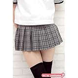 [m.i.a] 超ミニチェックスカート単品 色：グレー×ブラック サイズ：M