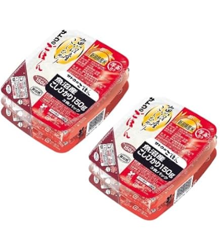 Amazon | サトウ ごはん 新潟県魚沼産コシヒカリ 200g×6個 | サトウの