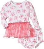Isaac Mizrahiベビー女子花柄スカートドレスwithおむつカバー、マルチ