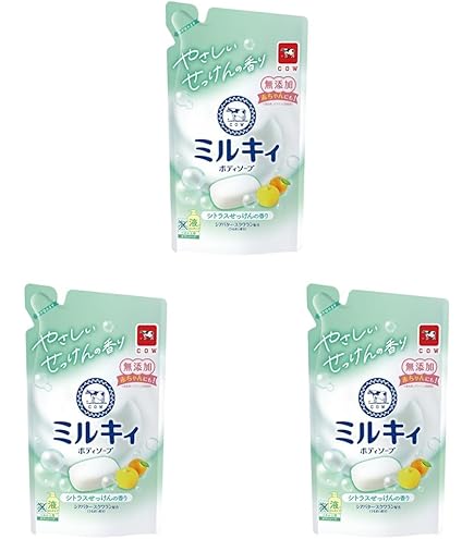 Amazon | 牛乳石鹸 ミルキィボディソープ フローラルソープの香り 詰替