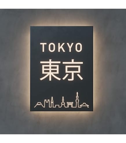 Amazon | 看板 店舗用看板 LED照明付き看板 内照式 LEDテープライト 