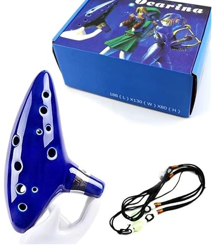 12穴オカリナ アルトC ゼルダの伝説 時のオカリナ ブルー Amazon | hzexun オカリナ ゼルダの伝説 時のオカリナ 12穴