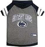 NCAA PENN STATE NITTANY LIONS HOODIE for DOGS & CATS Small. | COLLEGIATE Licensed DOG HOODY Tee Shir