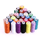 Dagly(TM) 30異なる色250ヤードポリエステル刺繍ミシン糸機械ミシン糸クラフトDIYステッチキルティング用品