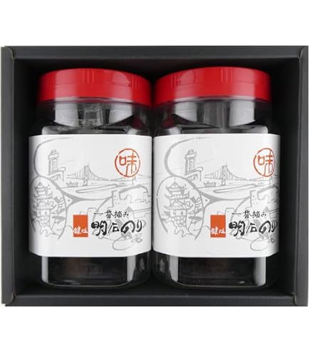 Amazon.co.jp: 鍵庄 一番摘み明石のり 明石の風 味付のり(ギフト箱入り