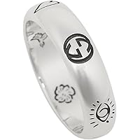 [グッチ] リング アクセサリー 455247 J8400 0701 ブラインド フォー ラブ BLIND FOR LOVE 指輪 メンズ/レディース シルバー[並行輸入品]