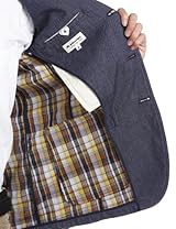 Double Faced Chambray 3-button Jacket 3122-699-0254: Navy