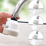 蛇口の節水 キッチンシャワー 首ふり式 3段階モード調節 極細ソフト水流 低水圧増圧節水 (スタイル1)