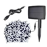 【最新型】ieGeek LEDイルミネーションライト 太陽発電あるいはUSB充電　光センサー内蔵 点灯9パターン 屋内 屋外用 防水IP65 フェアリーライト ガーデンライト高輝度 高品質 クリスマス