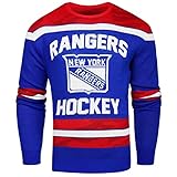 NHL New York Rangers Uglyグローin theダークセーター、ミディアム