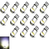 t10 led ホワイト 爆光 T10 LED ポジションランプ T10 led キャンセラー T10 車LED カー ポジション・6000K T10 バルブ W5W ミニショート・ライセンスランプ 12V 14個入 (ホワイト)