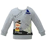 【本体綿100％】2017年 秋冬 アンパンマン 裏毛 ３キャラ蓄光 ハロウィン光るよ！長袖トレーナー Anpanman グレー◇80cm