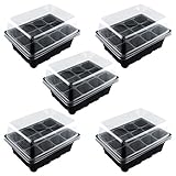 Kicode 便利な耐久性 12セルホール 植物種子は箱を成長させる シードクローニングケース ガーデンツール