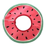 EOZY ベビー よだれかけ 丸い型 5重防水 ビブ お食事用 柔らかい スナップ 360度回転 スタイ 可愛い 赤ちゃん 子供用 保育園 男の子 女の子 スイカ