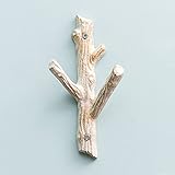 LIANGJUN ウォールハンガー 金属 スカーフ 3フック リビングルーム、 3色可、 10X18X6cm ( 色 : White gold )