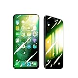 CIELIA [ iPhone 7 / 8 / SE 第2世代 第3世代 対応] 覗き見防止 ブルーライトカット グリーン 強化ガラス フィルム 保護フィルム ガラスフィルム 光沢 指紋防止 飛散防止 硬度9H iPhone 7 iPhone8 iPhone SE アイフォン7 アイフォン8