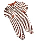 Texas LonghornsストライプFooted Sleeper