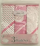 Rene Rofe Pink 3 Piece Hooded Bath Towel Set by Rene Rofe [並行輸入品]