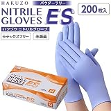ハクゾウ ニトリルグローブES パウダーフリー 200枚入 M